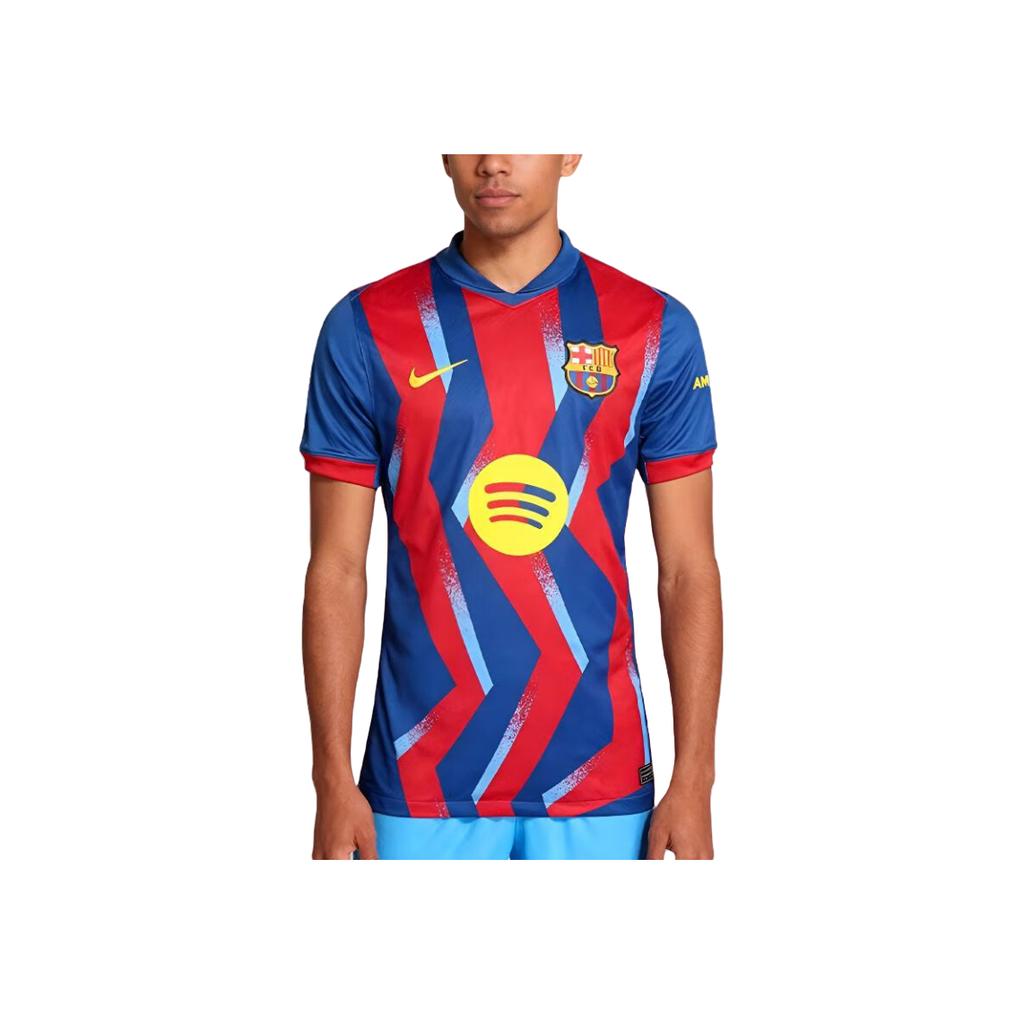 Nike Fan Edition Сезон 25/26 Барселона Третья Гостевая Удобная Футболка с Буквами и Коротким Рукавом для Мужчин FZ1304-432