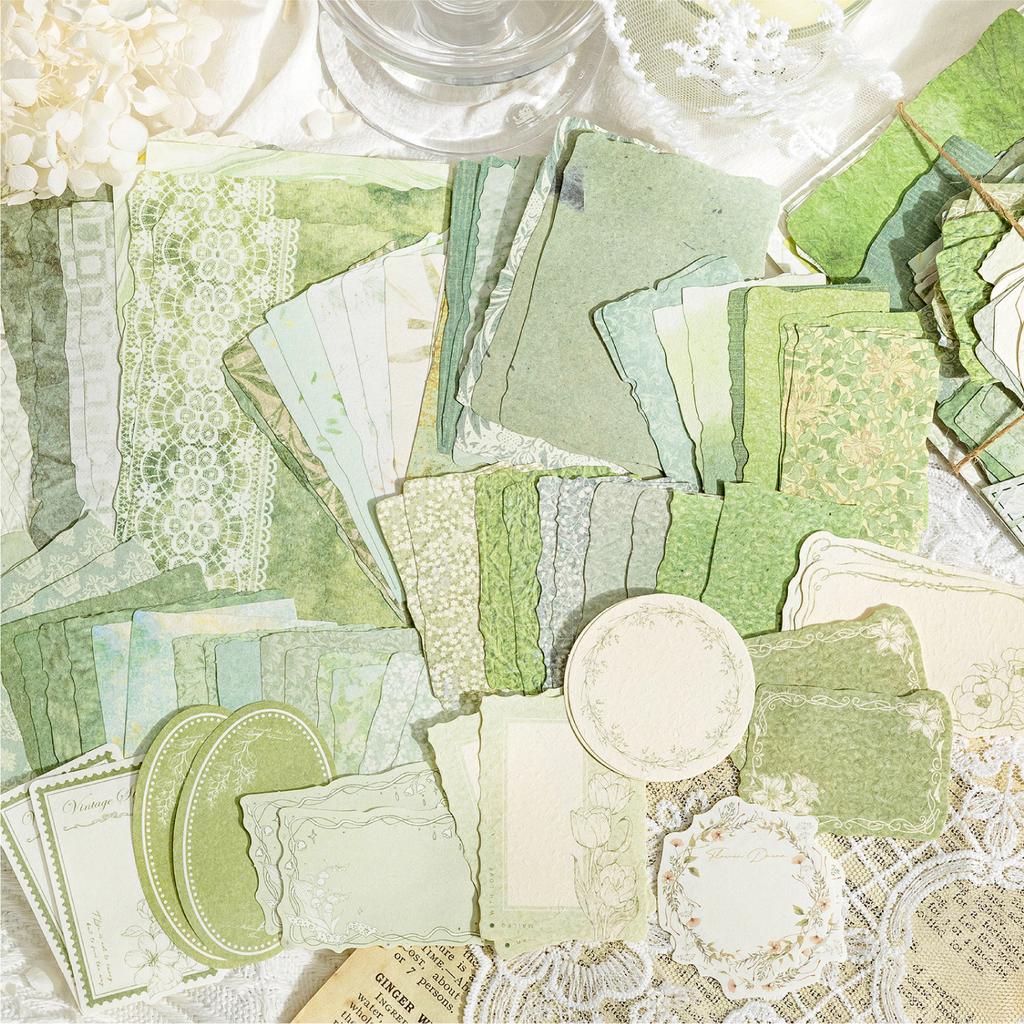 100 шт./пакет Материал Бумага Серия Почта Ретро Цветок Бабочка Материал Бумага Несколько Сценариев DIY Заметки Альбом Украшение