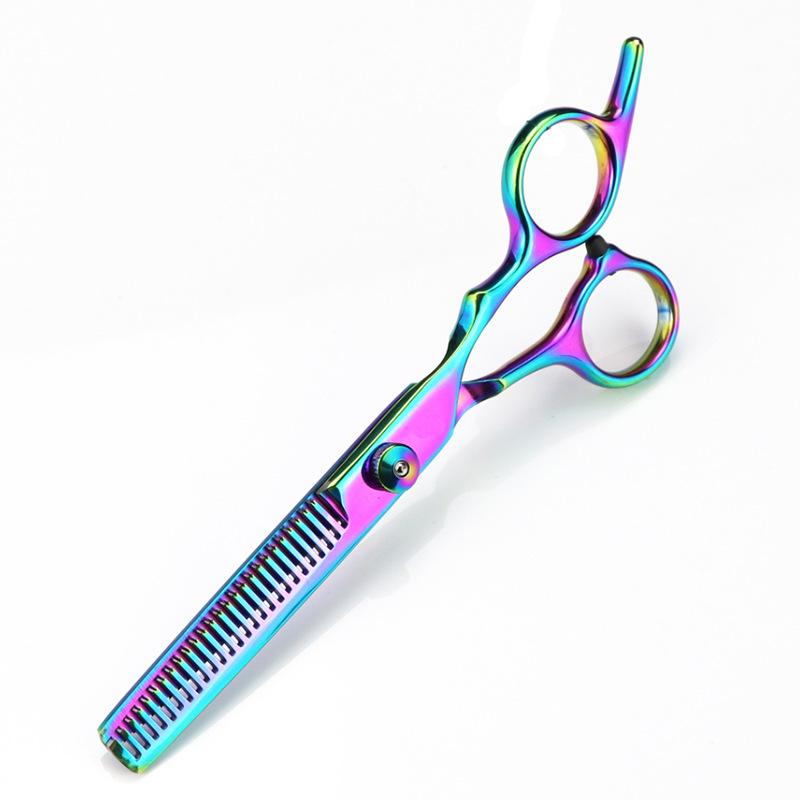 Professional Hair Cutting Scissors Set Straight Thinning Shears Salon Barber Kit Black Gold Blue Purple