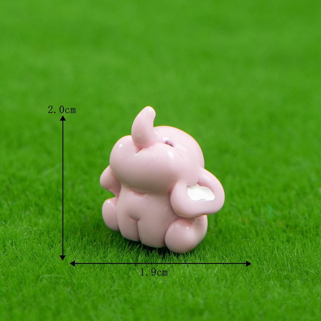 Микро-ландшафтные украшения, мультяшный милый слон, слон, поделки из смолы, садоводство, настольные украшения для автомобиля, украшения