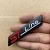 1X Металлический Хром Матовый Черный STline ST line Автомобильная Эмблема Значок Авто Наклейка 3D Наклейка Эмблема