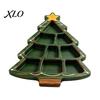 Seasonal Party Essentials Christmas Snack Serving Tray, Divided Holiday Appetizer Platter, Cute Snowman/Tree/Penguin/Cow Shaped Table Decorations Food