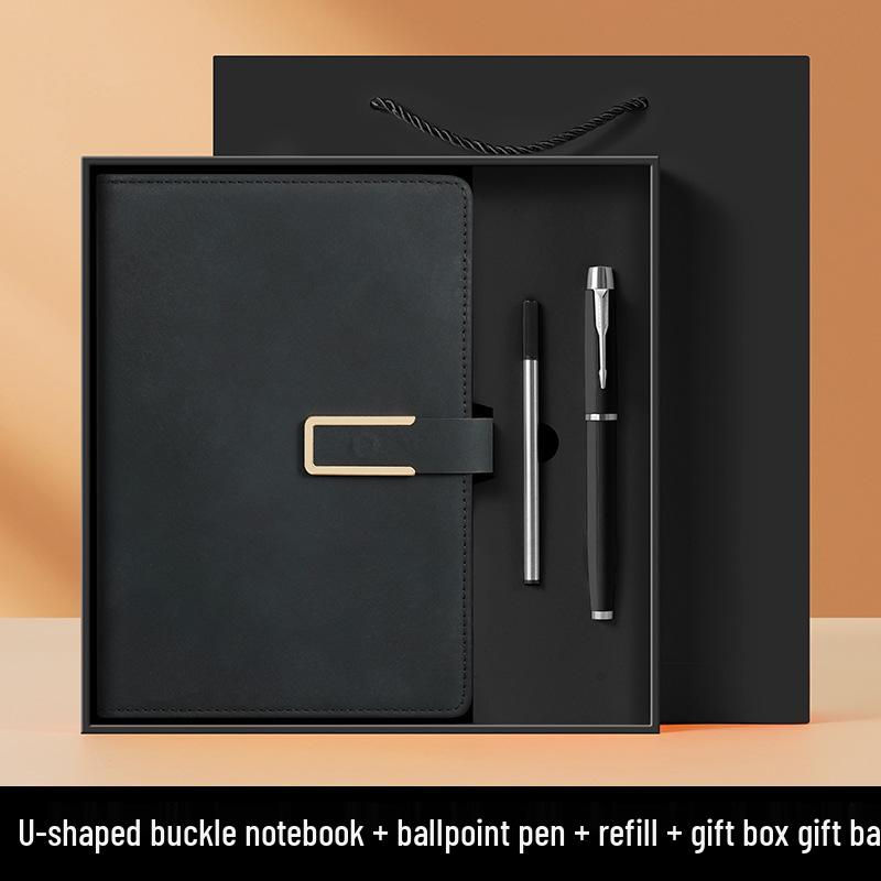 National Trend High-End Customizable Gift Box: Logo-Printed Commemorative Notebook and Diary Set
