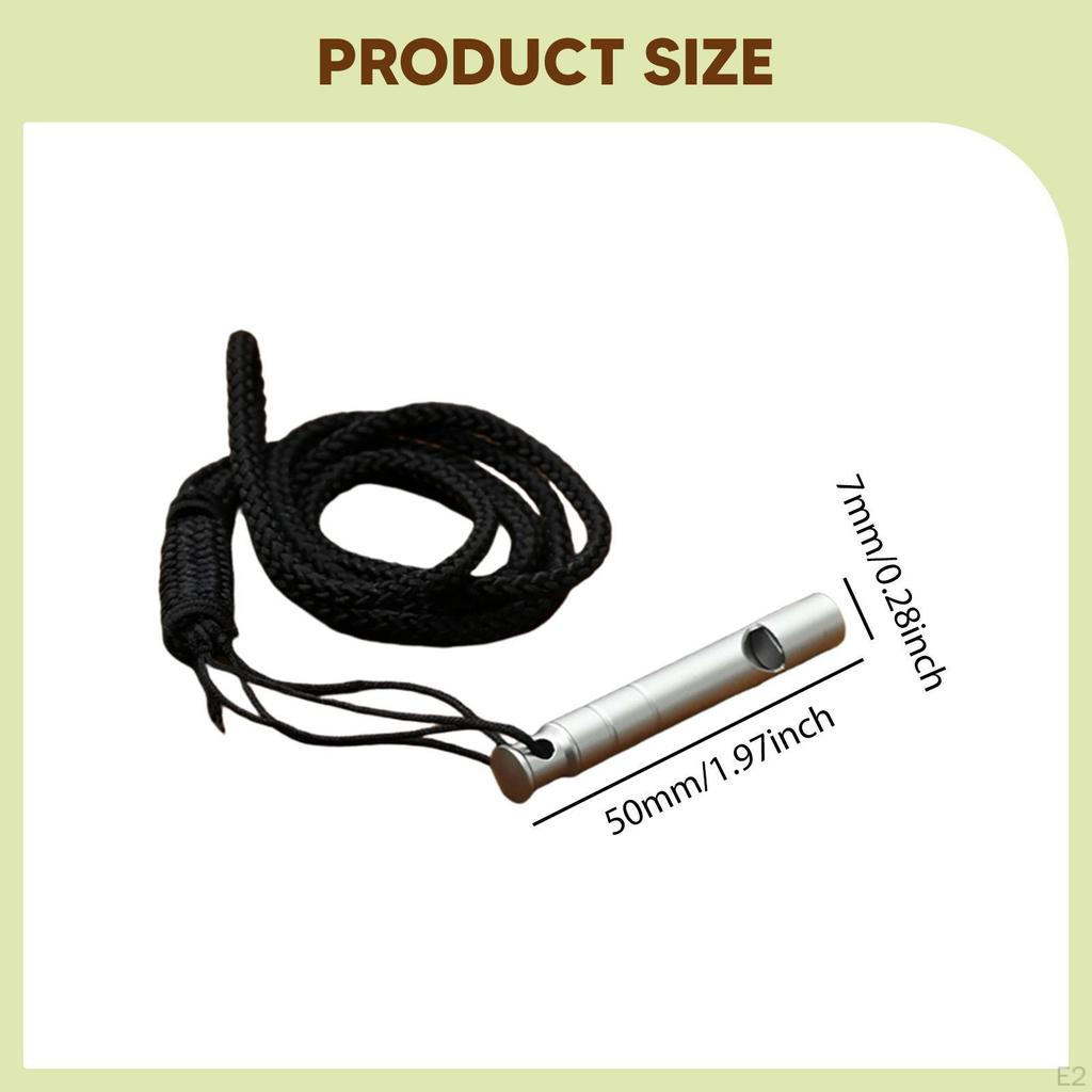 Emergency Whistle, Security Whistle with Lanyard, Survival, Hiking, Camping Gear