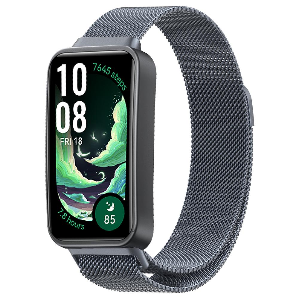 Миланская петля для Huawei Band 10 9 8 Магнитный металлический браслет из нержавеющей стали Ремешок Аксессуары для Huawei Band 11/11 Pro