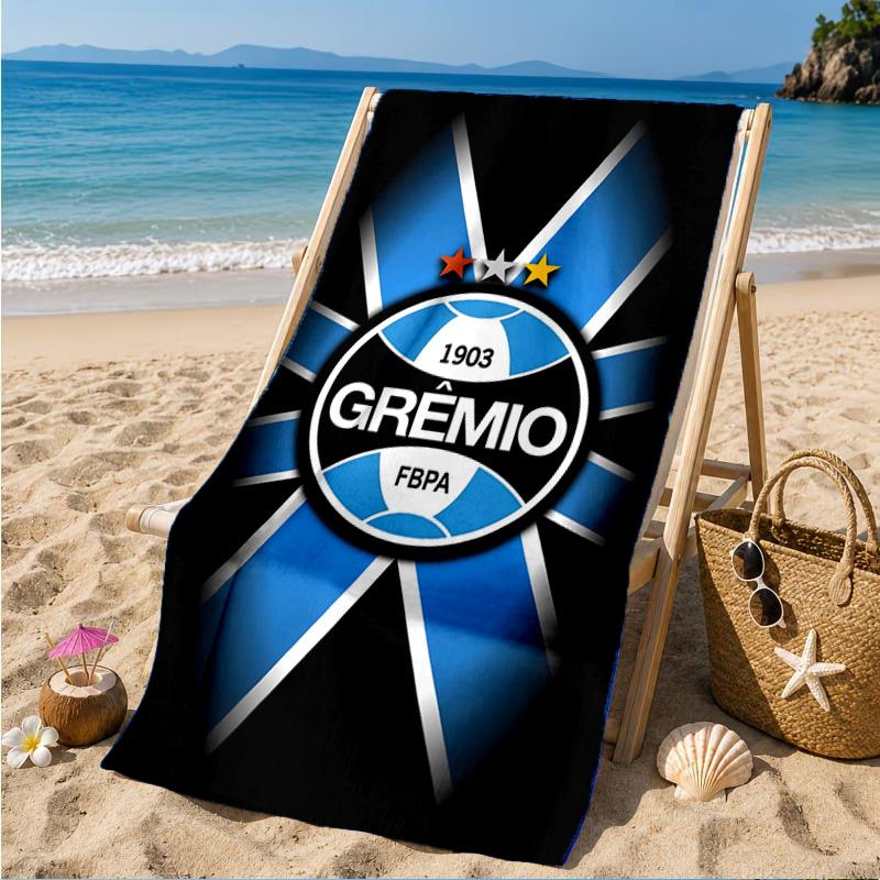 Gre-mio Football Badge Printed Microfiber Beach Towel, Soft And Absorbent, Quick-Dry, Ideal for Summer Travel, Beach Essential, Swimming Pool