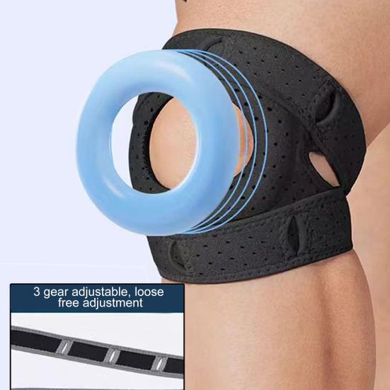 1Pc/2Pcs Patella Knee Brace Dual Patellar Tendon Support Strap for Meniscus Tear Pain Relief Adjustable Patellar Stabilizer Knee Pad for Runners