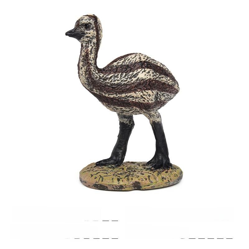Kids Bird Animal Replica Pvc Nonstatic Australian Ostrich Duckling Figurine For Classroom And Playroom Decor