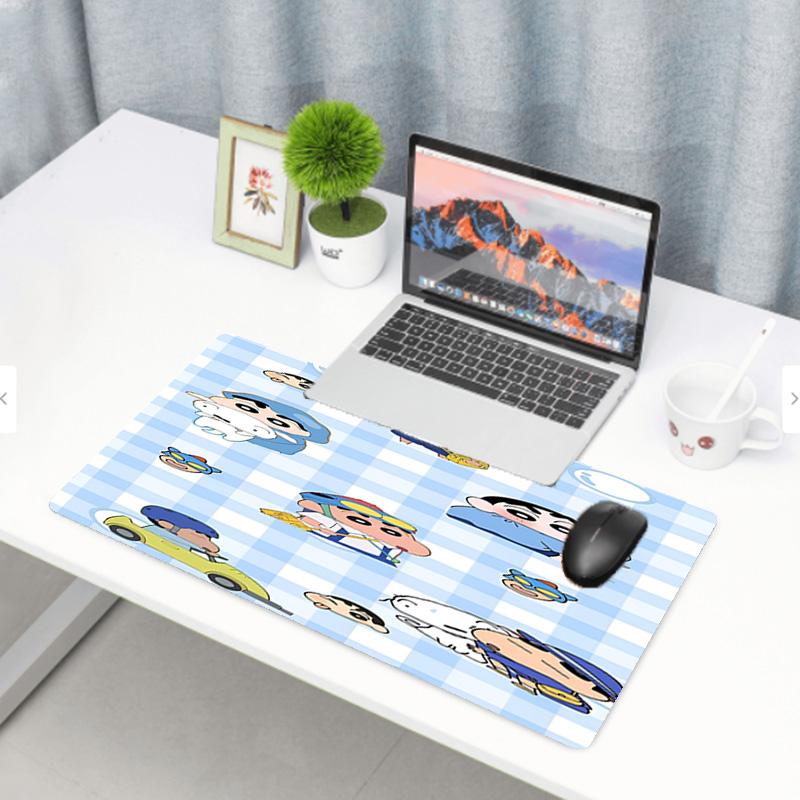 Crayon Shin Print Mouse Pad, Anti‑Slip Desktop keyboard Mat, for PC Laptop Gaming Working Daily Use, Cool Festival Surprise Gift