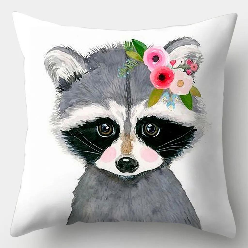 Funny Animal Decorative Pillowcase Living Room Office Ornaments Home Pillowcase