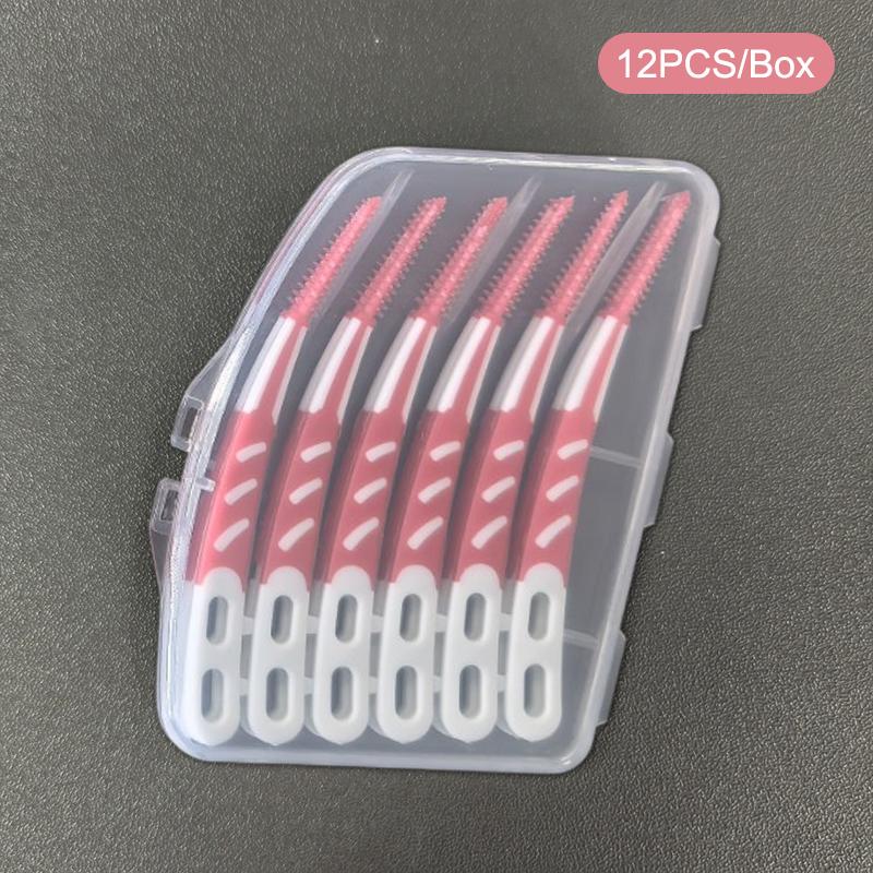 1/5 Коробка Межзубные силиконовые щетки Зубные палочки Зубочистки Межзубные щетки Щетка для чистки зубов Уход за зубами Зубная нить