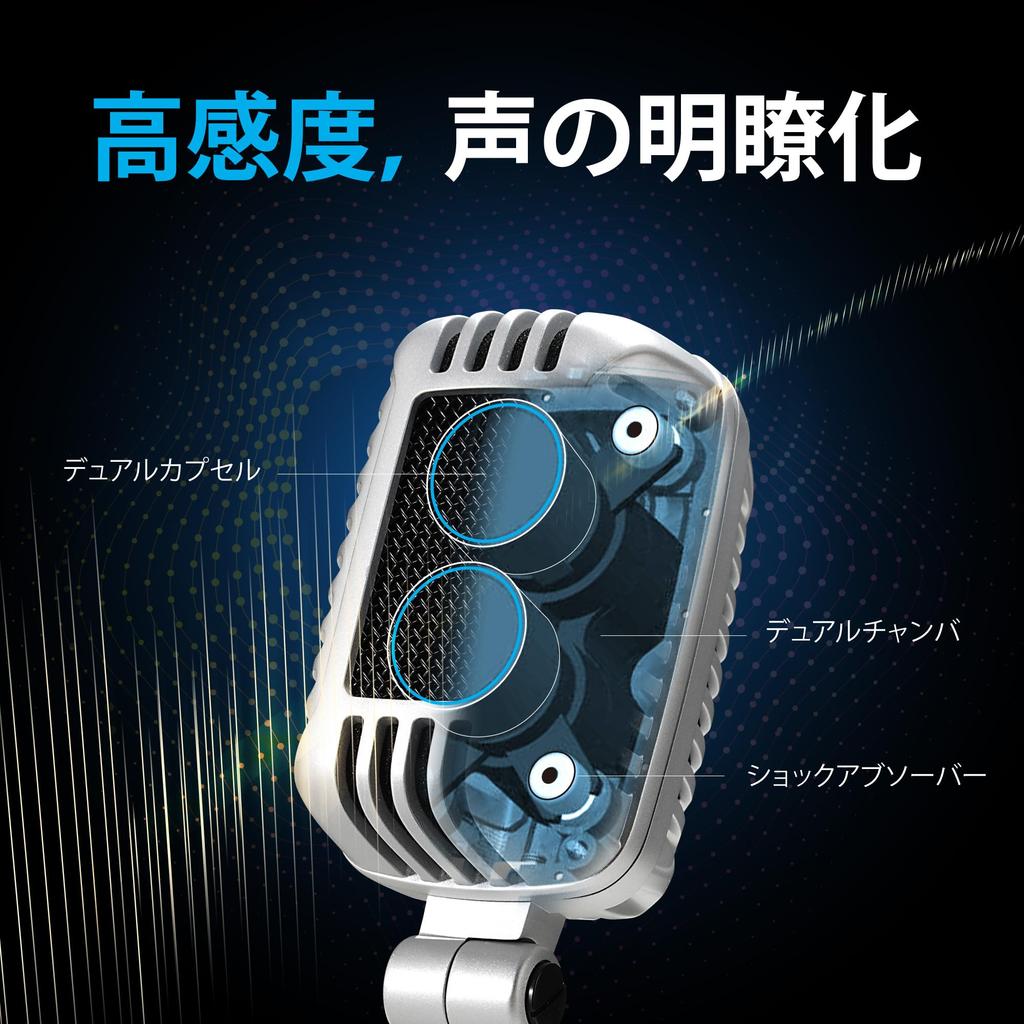 CAROL Retro Dynamic Microphone Ultra Unidirectional Skeleton Type Vocal Microphone Karaoke Microphone Classic Live Stage Performance Microphone Video