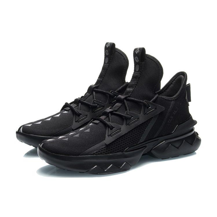 Li Ning Скользкие Устойчивые к истиранию Скользкие Устойчивые к истиранию Низкие Спортивные Повседневные Кроссовки Мужские Черные AGLQ073-3