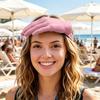 Yellow Palm-Shaped Sun Hat Creative UV Protection Hat Trendy and Funny Elastic Sun Hat Blocks Direct Sunlight Comfortable Summer Hat for Travel Beach