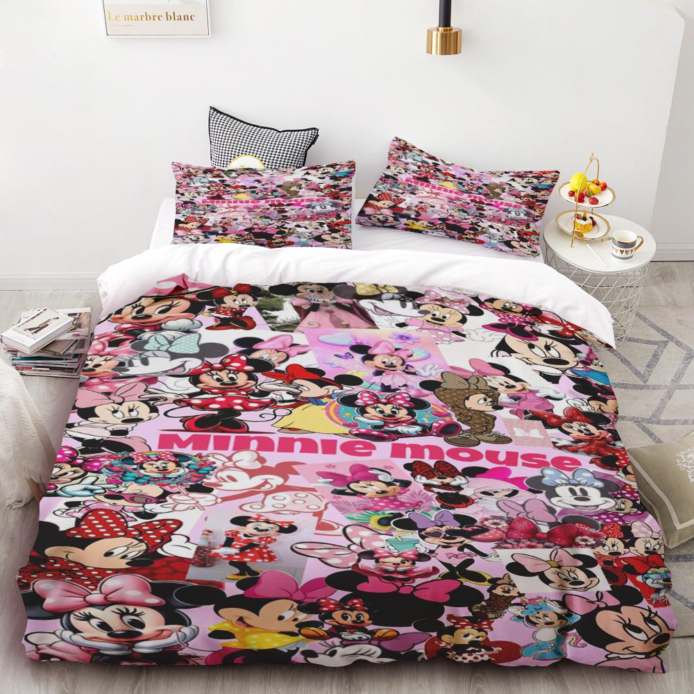 Mickey Anya Forger Duvet Cover Set Comforter Bedding 3d Children'S Bedding Set 3-Piece 1 Quilt Cover King Size best gifts