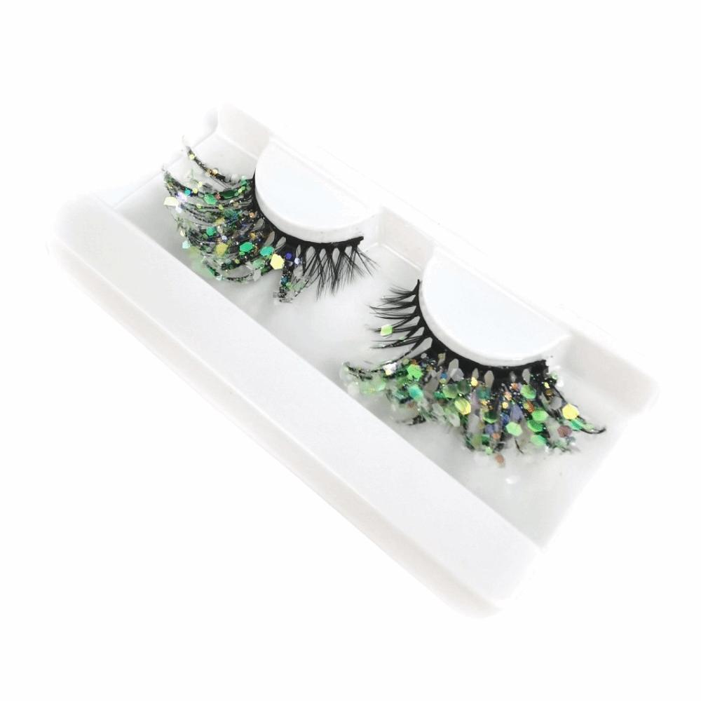 3D Mink Faux Mink Wispy Lashes 25mm False Eyelashes Extension Fluorescent Lashes NightClub Party