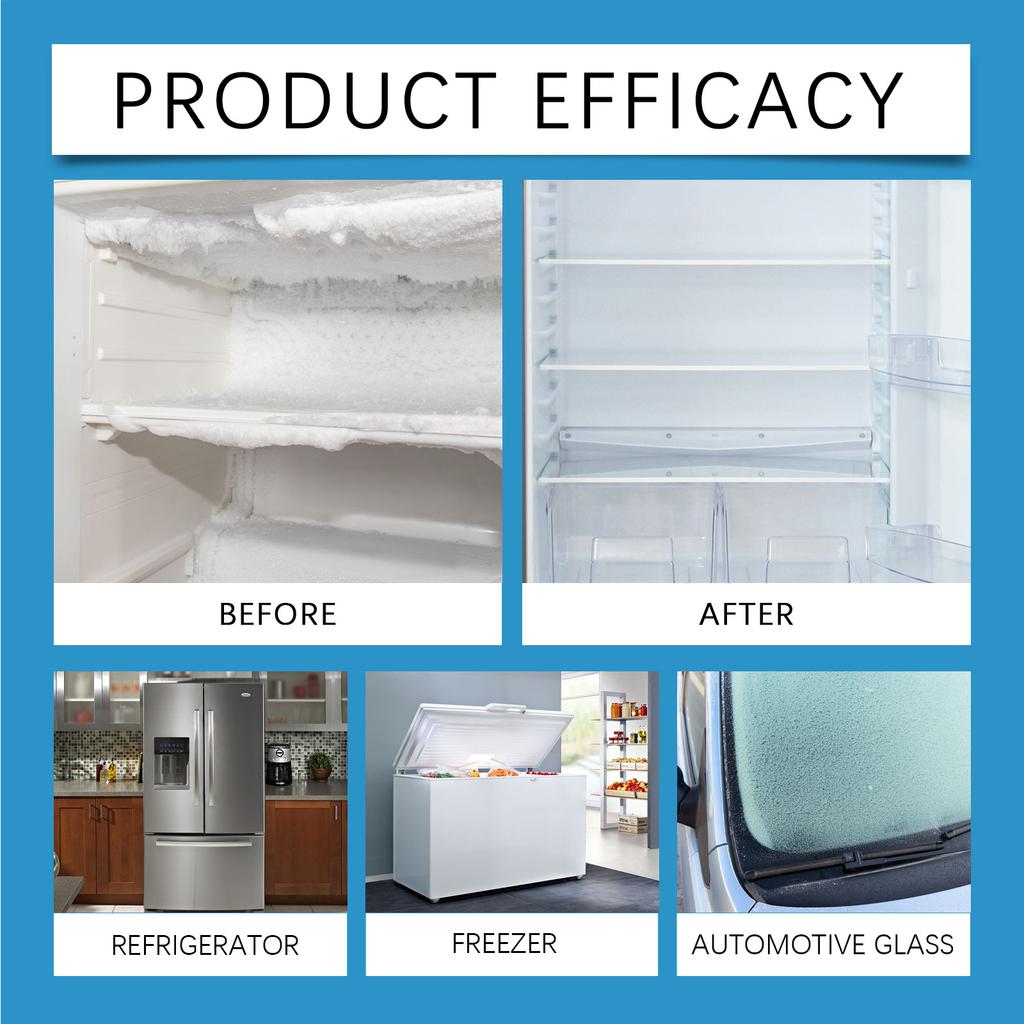 Freezer Defrost Spray Household Refrigerator Freezer Ice Maker Deicing And Thawing Multi-purpose Cleaning Spray Easily Dissolves Stubborn Frost.120ML