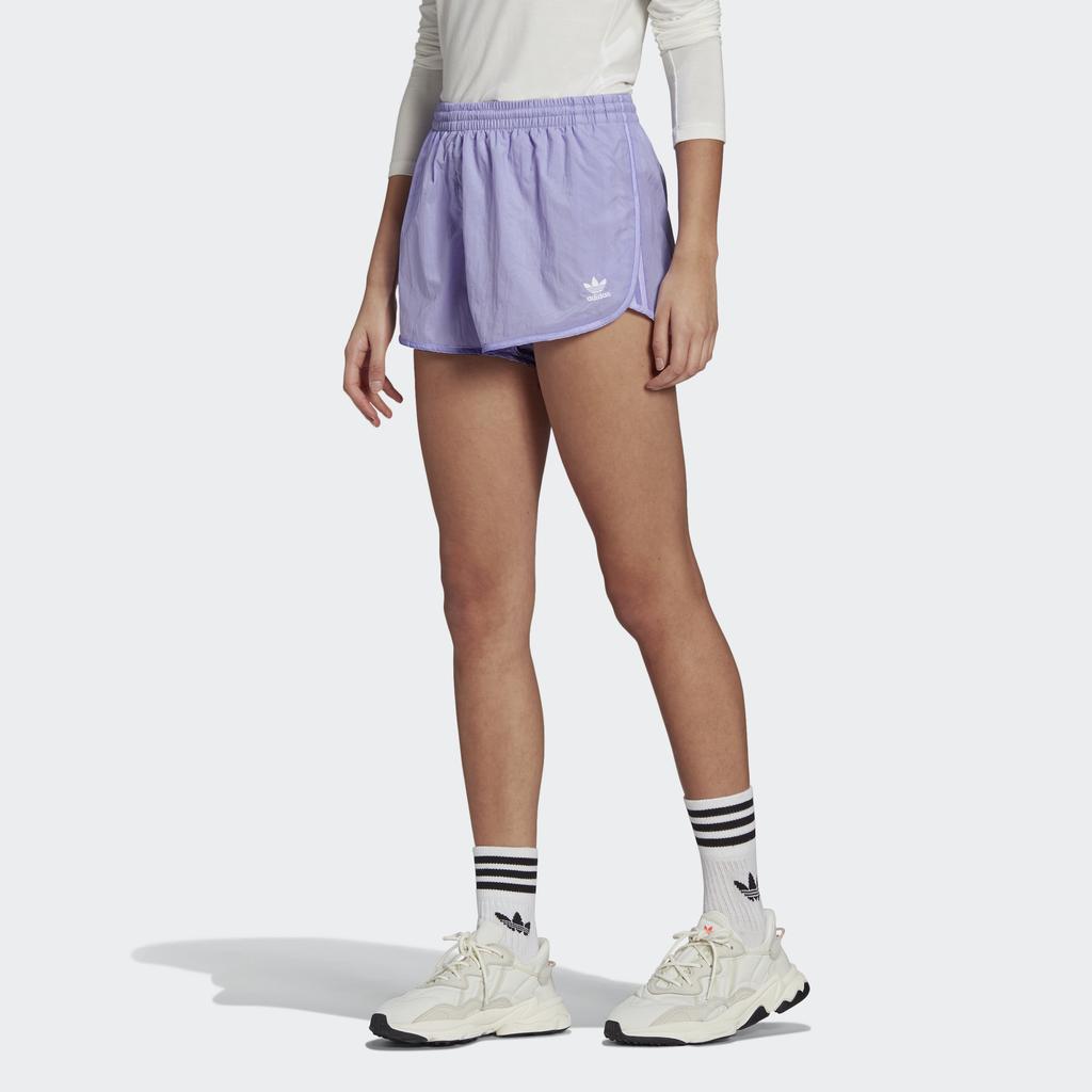 adidas Оригинальные повседневные шорты женские фиолетовые умеренные GN6766
