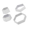 4 Pieces Football Cookie Cutter Plastic Pattern Cookie Cake Cake Cake Cutter Cookie Cutter Sugar Cube Cutter