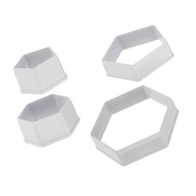 4 шт. Формочки для печенья в виде футбольного мяча, пластиковые шаблоны, формочки для печенья, торта, торта, формочки для печенья, формочки для сахара