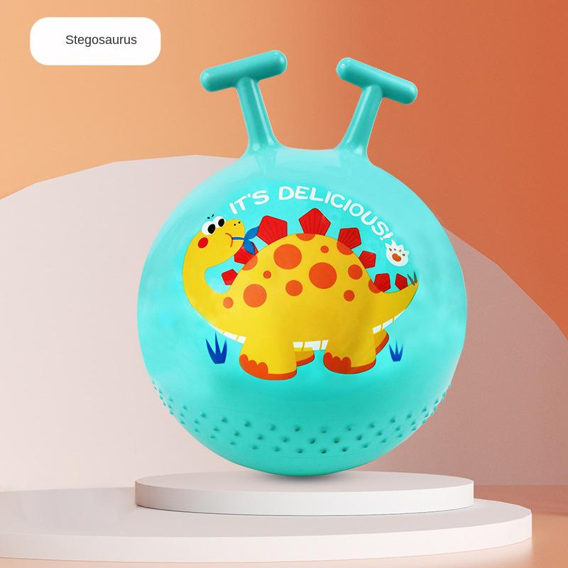 Прыгающий мяч с Т-образной ручкой в виде коготь динозавра, космический прыгун, балансировочный тренажер, надувной мяч, игра на открытом воздухе, спортивная игрушка для прыжков для детей