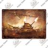 Putuo Decor Танки Жестяная табличка Металлическая табличка Декоративный винтажный декор Табличка Настенный декор Гараж Мужская пещера Клубная комната Дом