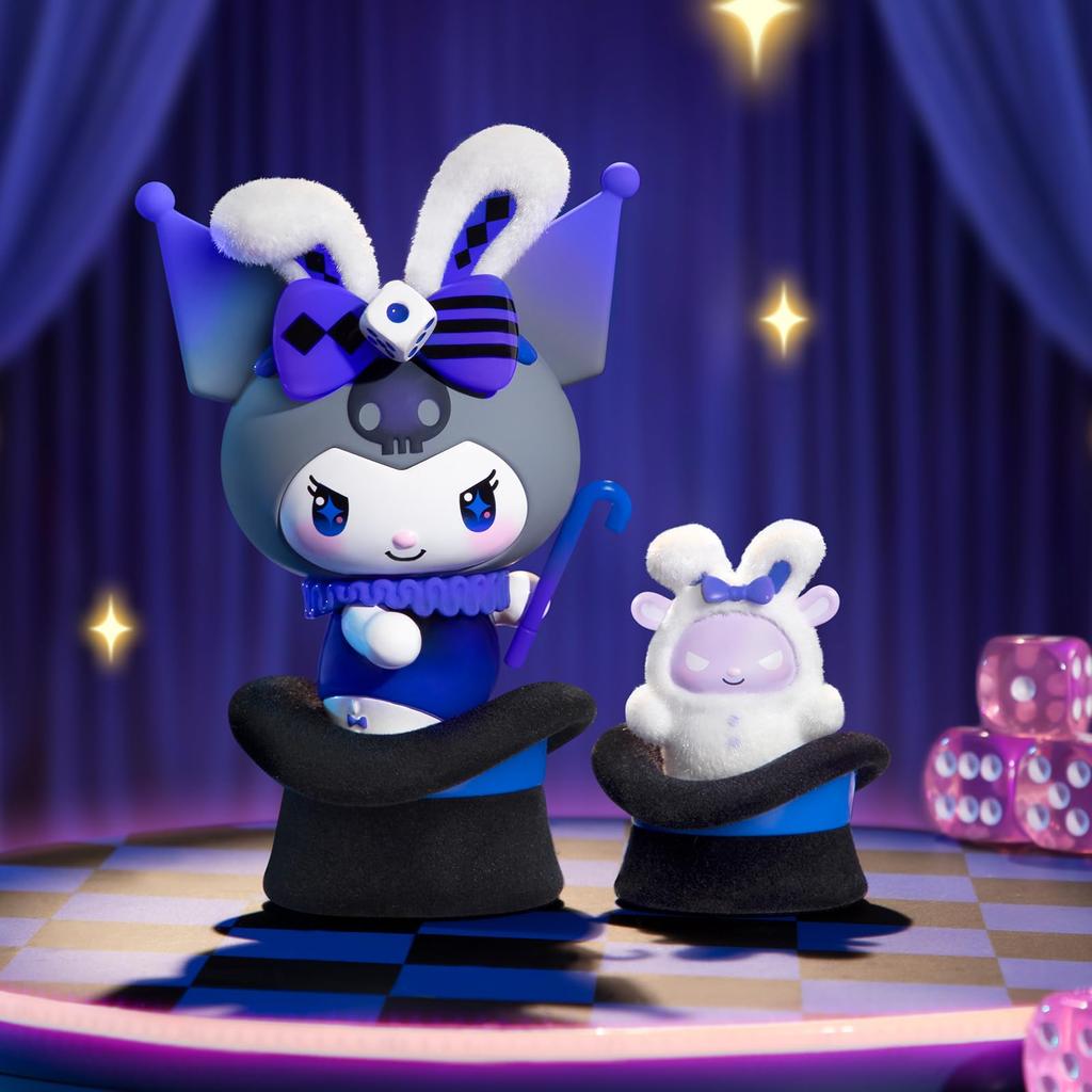 ЛУЧШАЯ ИГРУШКА Sanrio Kuromi Серия «Магический ученик» Фигурка-гачапон в закрытой коробке Мягкий винил ПВХ Премиальная игрушка Подарок на день рождения Коллекционер персонажа Куроми [1