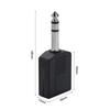 / Stereo DIY 6.35 Microphone Splitter Converter Audio Converter 6.5 Jack Adapter 6.35mm Audio Plug