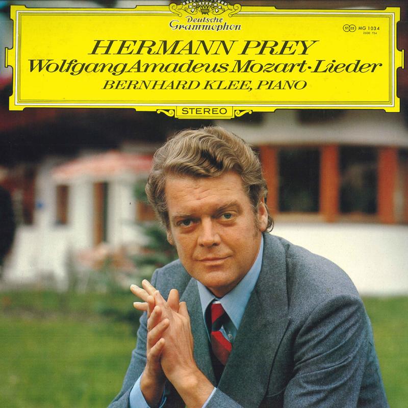 LP Пластинка ГЕРМАН ПРЕЙ, БЕРНХАРД КЛЕЕ - Песни Моцарта MG1034 DEUTSCHE GRAMMO - Япония Классика Б/У