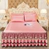 Роскошное вышитое покрывало для дома, украшение для постельного белья, юбка, коврик для постельного белья, европейское постельное белье, складное для кровати размера «queen-king-size»