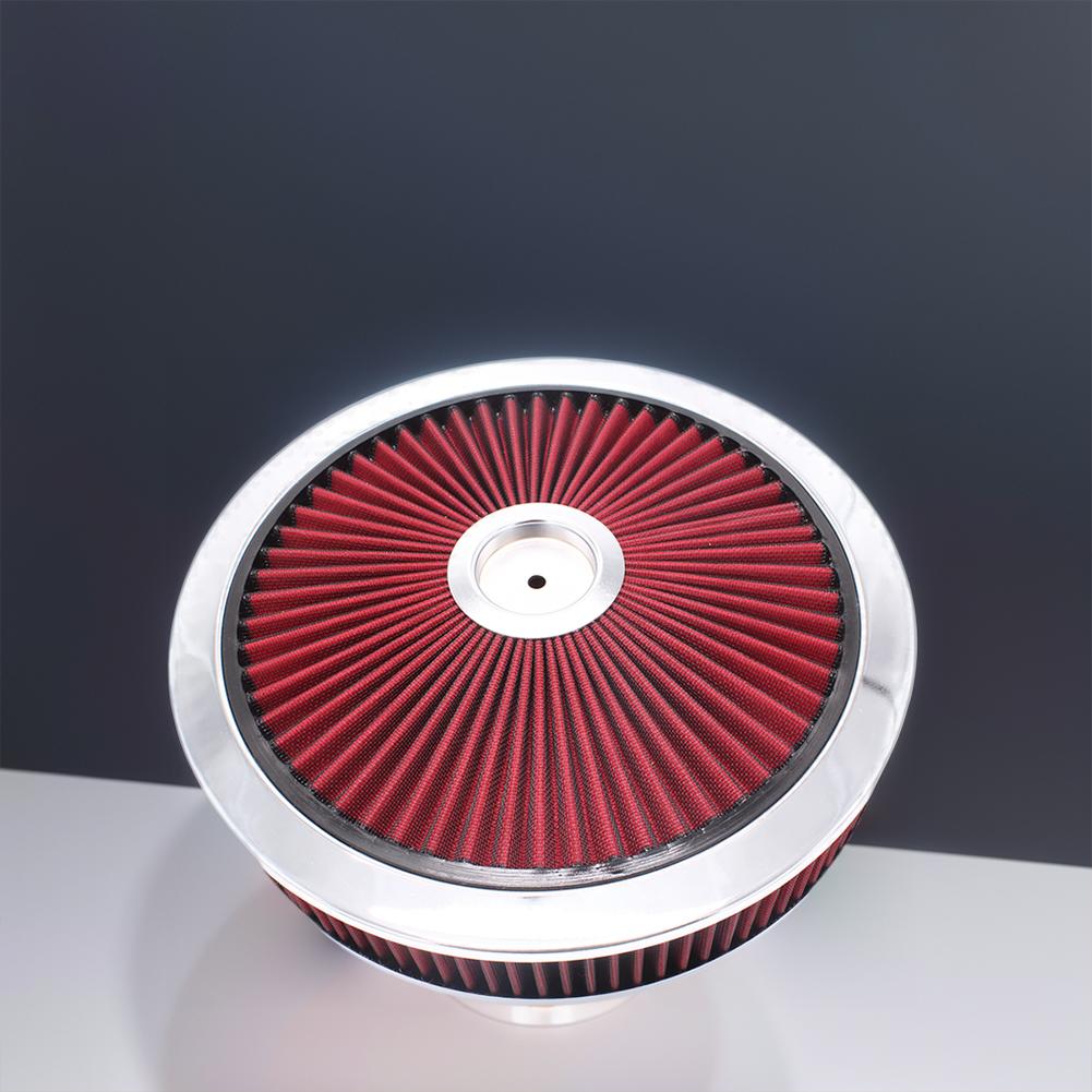 Круглый фильтр-очиститель воздуха в сборе с кабуратором с проточной крышкой, фильтр-очиститель воздуха с высокой пропускной способностью для фланца с горловиной 5-1/8 дюйма