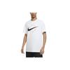 Logo Print Sports Crew Neck Short Sleeve T-Shirt Men Tops White DA8866-100