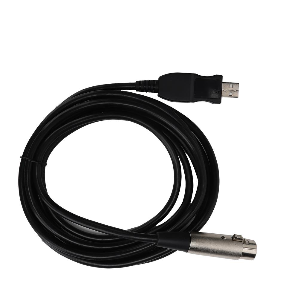 USB To XLR Female Adapter Cable 3 Meters with Recording Function for Gaming Equipment Host
