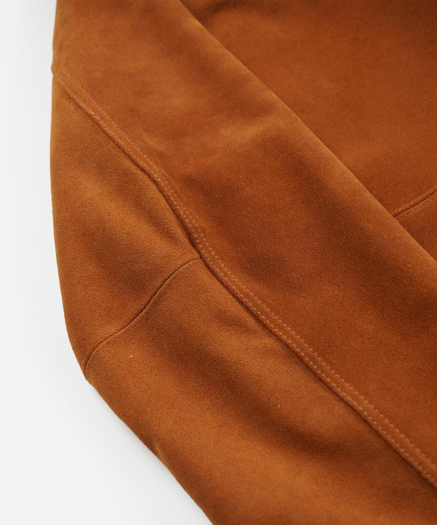 Frizmworks Suede French Car Coat _ Camel