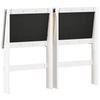 Upholstered Headboard Light Grey 120 cm Solid Pine Wood