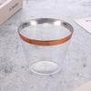 10/20/30pcs Rose Gold Wine Wedding Supplies Disposable Plastic Cups Tableware Transparent