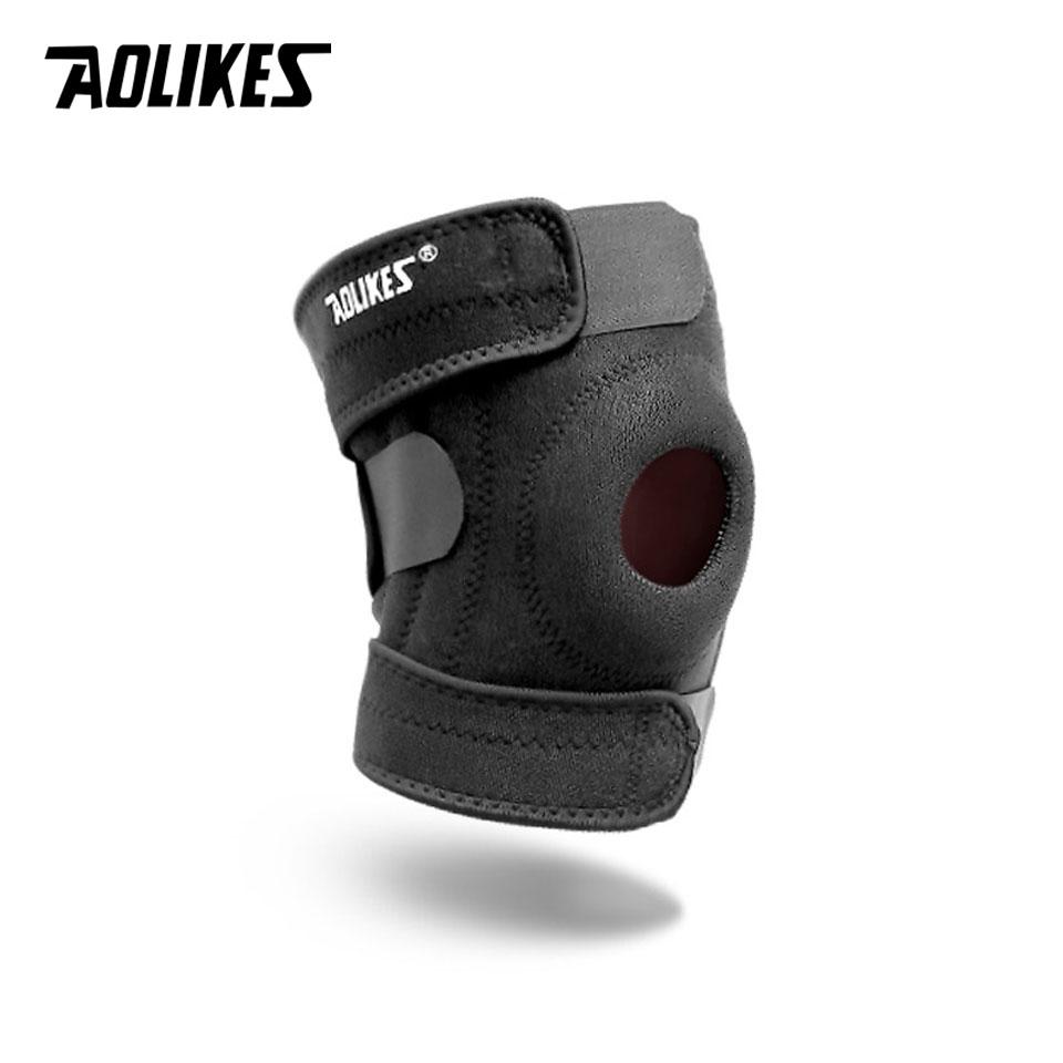 Aolikes Спортивный наколенник Эластичный дышащий фиксатор надколенника для бега, спортзала, велоспорта, баскетбола, футбола Наколенники