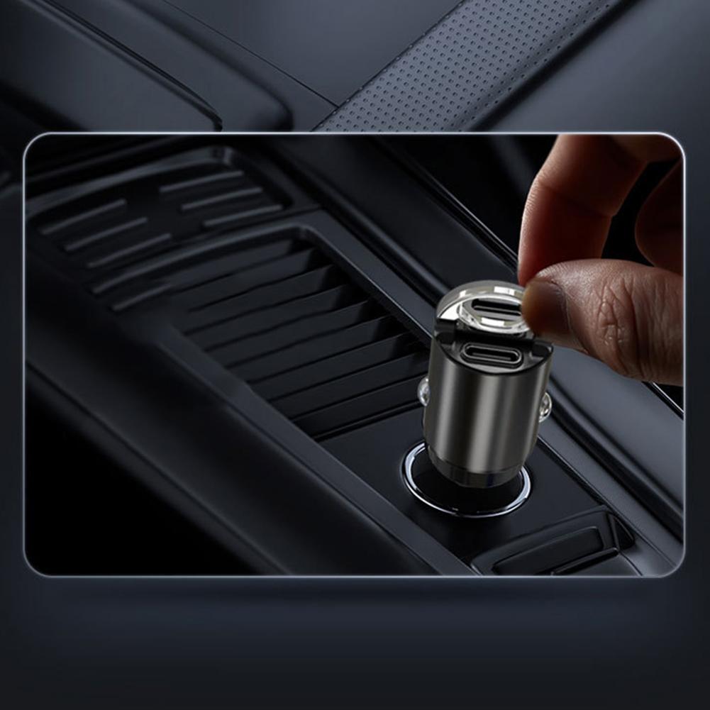 30 Вт Автомобильное зарядное устройство USB Быстрое зарядное устройство Мини Быстрая зарядка Type C PD Зарядное устройство для телефона