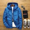 7 Colors Men's Sports Jacket Solid Color Hooded Casual Jacket Fashion Large Size Loose Coat