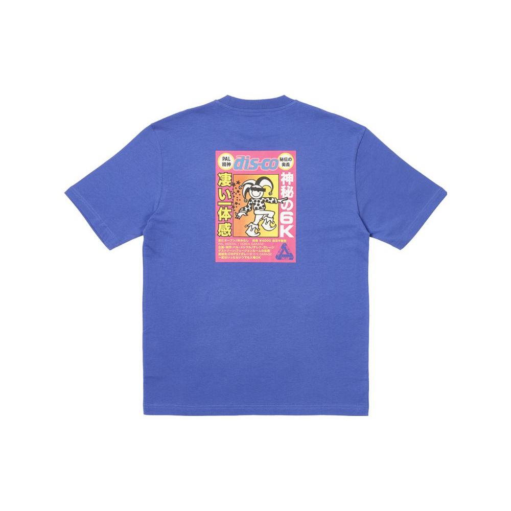 Palace Футболка Derek Garage Ультра Унисекс Топы Синий P25TS192