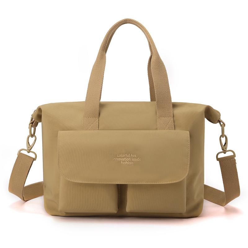 New Lightweight Portable Large-capacity Nylon Messenger Bag Commuter Tote Bag Short-distance Travel Bag