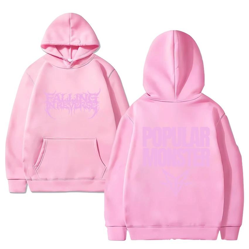 Banda De Rock Falling in Reverse Nuevo Álbum Popular Monstour Impreso Sudadera Con Capucha Hombres Mujeres Moda Y2k Streetwear