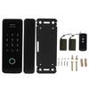 Smart Door Lock Fingerprint Password Digital Bluetooth Wifi Voice Prompt for Glass Wooden Sliding