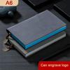 A6 Leather Work Notebook, Small Memo, Portable Notebook, Business Meeting Record Book, Travel Log, 120 Sheets 240 Pages
