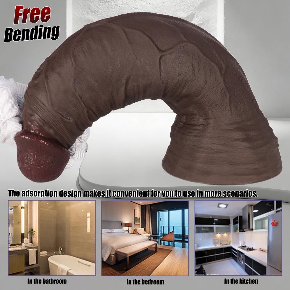 Ультрамягкий Реалистичный Силиконовый Дилдо, Большого Размера, Секс-Игрушка для Взрослых Женщин