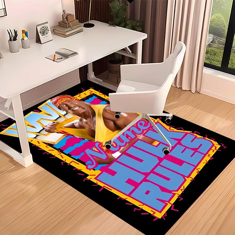 Custom personalization Hulk Hogan Print Area Rug - Soft, Washable Non-Slip Indoor Mat,Living Room,Home&Office Decorative Rug