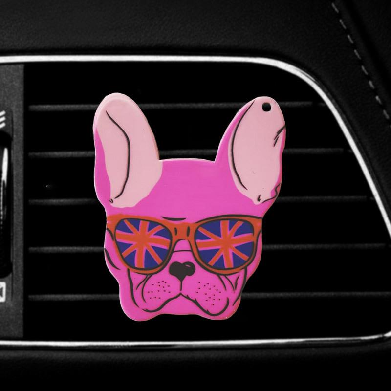 Милый мультяшный 2D котенок, клипса для вентиляции, освежитель воздуха для автомобиля, аромадиффузор для воздуховыпускного отверстия автомобильного кондиционера, украшение салона автомобиля