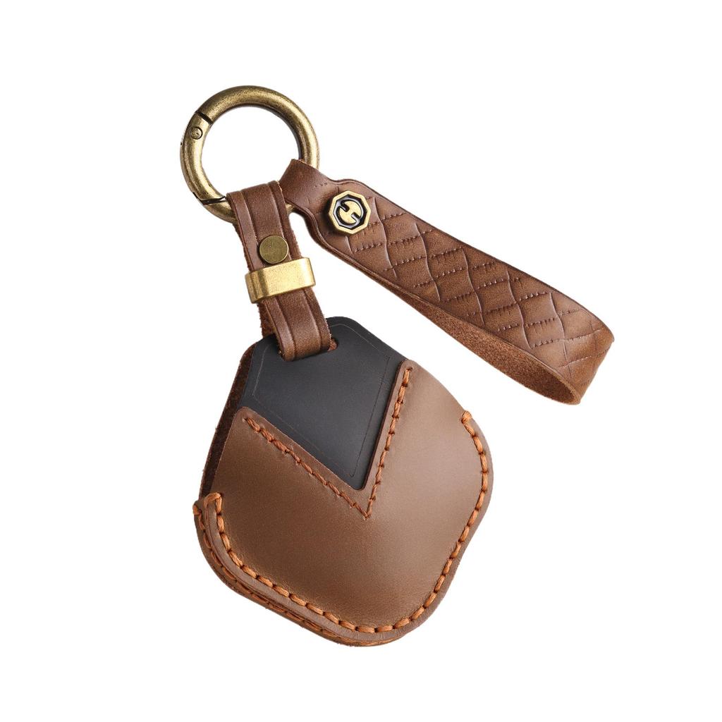 Чехол для ключей из натуральной кожи для Wuling Bingo и Baojun Yueye KIWI Qingkong EV - мужской брелок