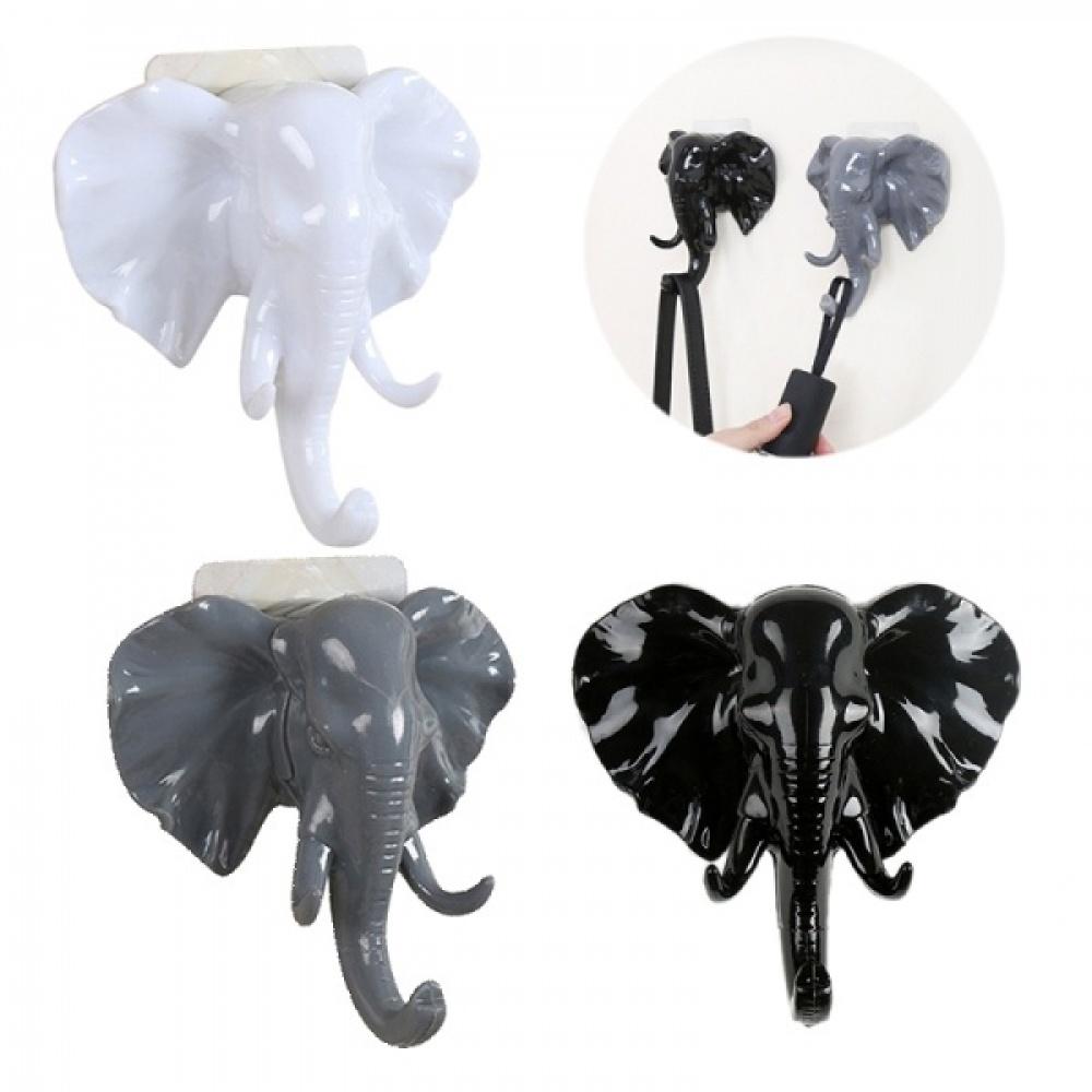 1 шт. настенный крючок с головой слона, шляпа, сумка, вешалка для пальто, домашние кухонные крючки для хранения декора