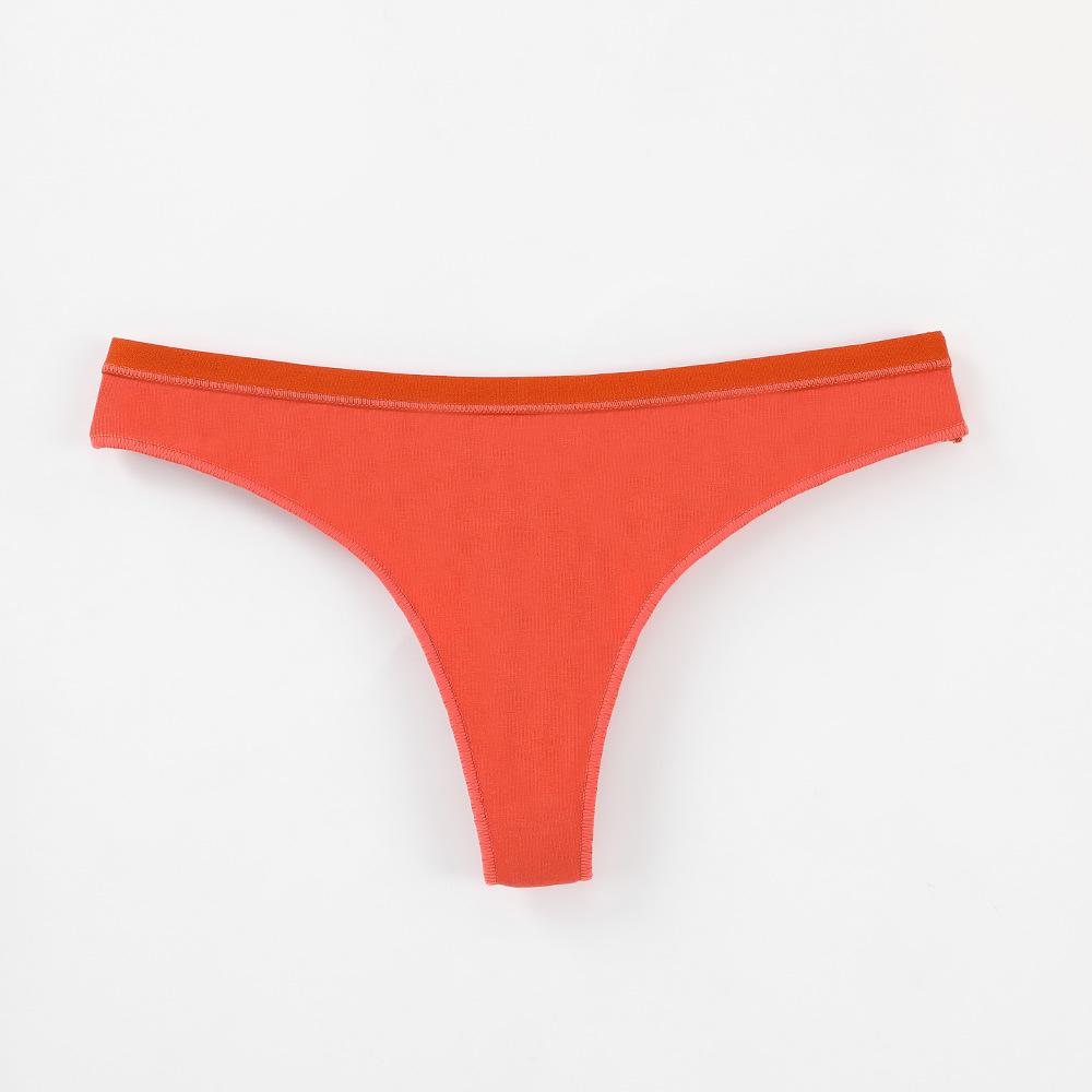 Женское нижнее белье из хлопка, молодежные сексуальные стринги, невидимые бикини